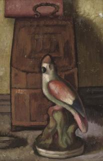Mark Gertler - Still life with a Staffordshire parrot