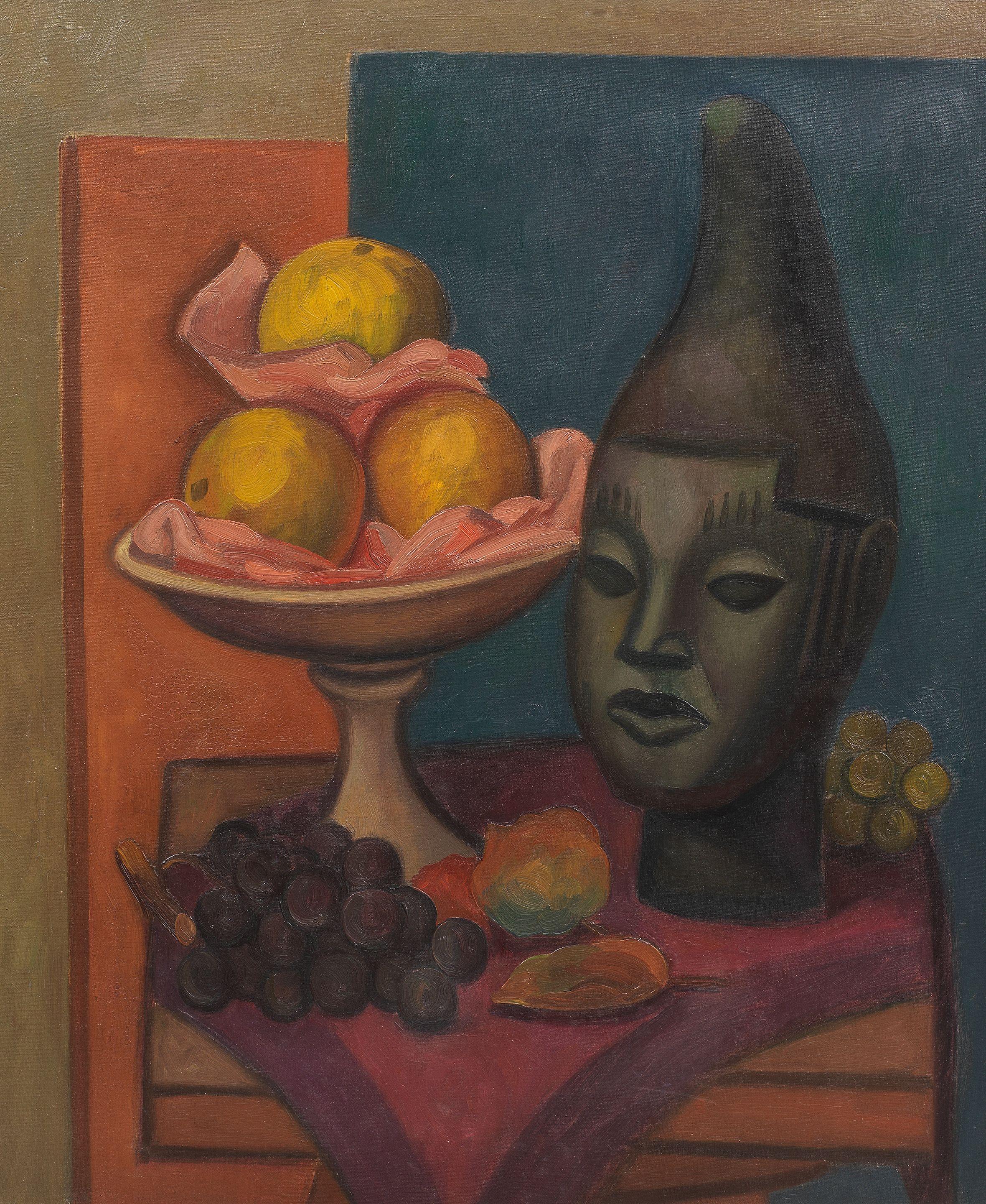 Mark Gertler - Still life with Benin Head 74.4 x 61.6 cm. (29 1/4 x 24 1/4 in.)