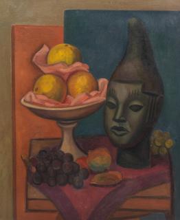 Mark Gertler - Still life with Benin Head 74.4 x 61.6 cm. (29 1/4 x 24 1/4 in.)