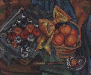 Mark Gertler - Still life with pomegranates and fruit