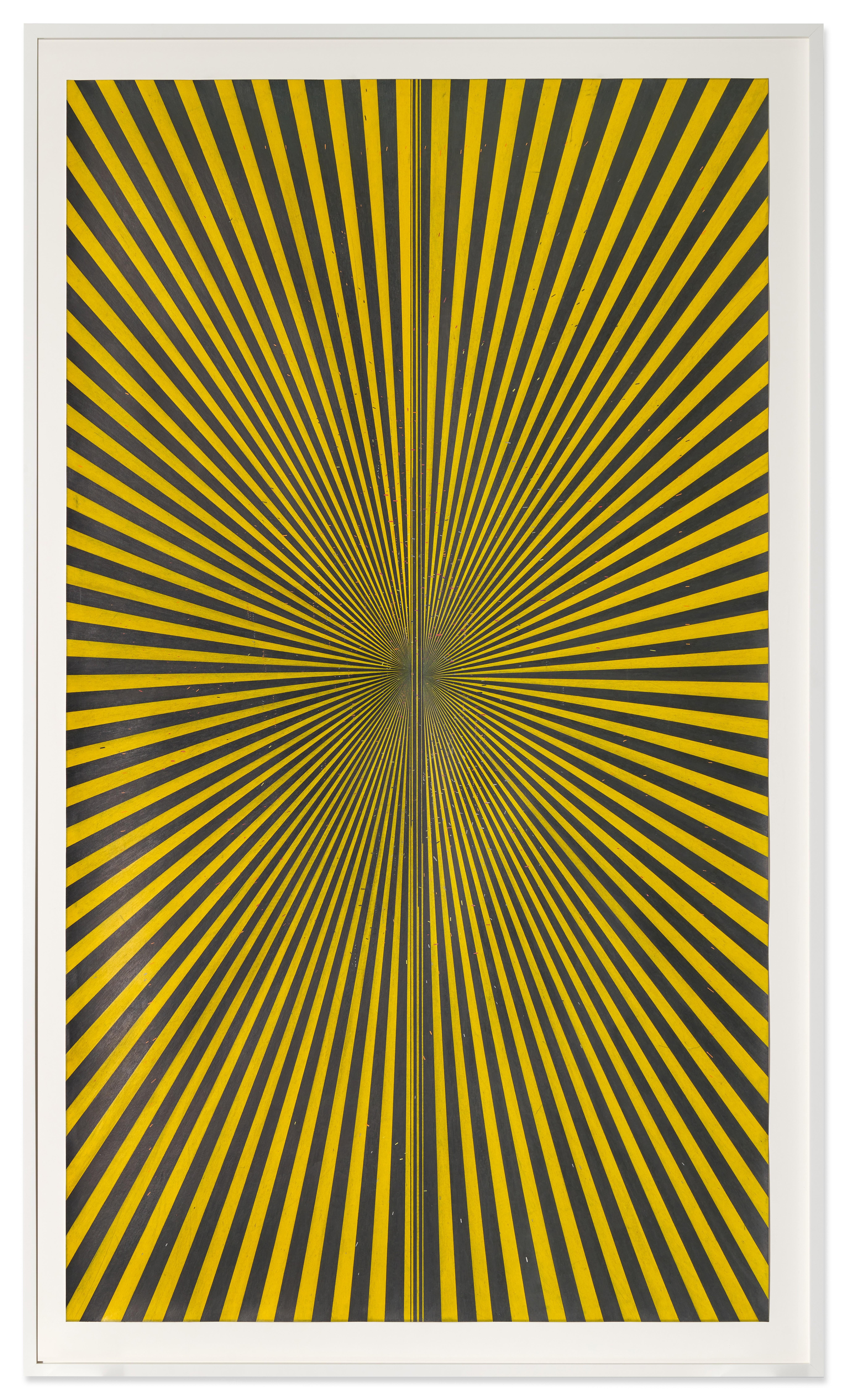 Mark Grotjahn - Untitled (Black and Canary Yellow Butterfly 45.11)