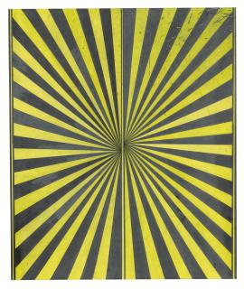 Mark Grotjahn - Untitled (Black And Canary Yellow Butterfly)