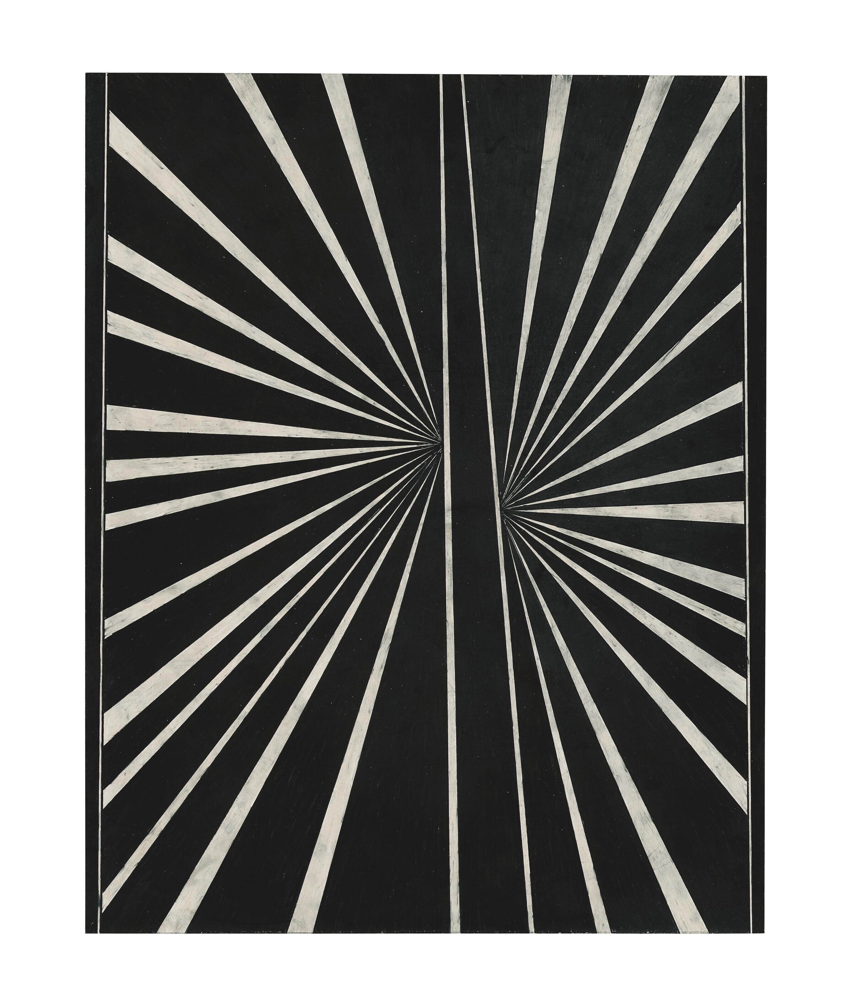 Mark Grotjahn - Untitled (Black and Cream Butterfly)