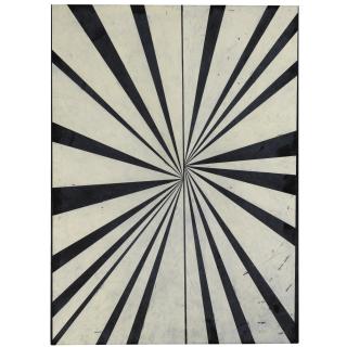 Mark Grotjahn - Untitled (Black And Cream Butterfly)