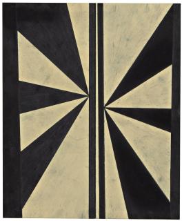 Mark Grotjahn - Untitled (Black And Cream Butterfly)