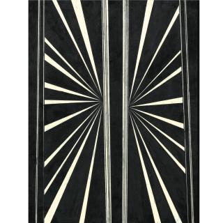Mark Grotjahn - Untitled (Black And Cream Symmetrical)