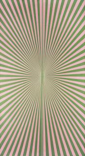 Mark Grotjahn - Untitled (Blush Pink And Kelly Green Butterfly 45.13)