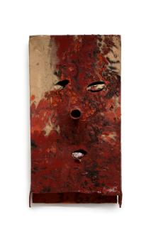 Mark Grotjahn - Untitled (Brown, Orange, Black 3.6.12 Fk2 Mask M8.G)