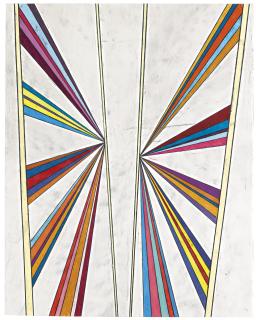 Mark Grotjahn - Untitled (Butterfly Five Color Ray)