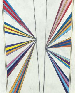 Mark Grotjahn - Untitled (Butterfly Five Color Ray)