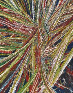 Mark Grotjahn - Untitled (Into And Behind The Green Eyes Of The Tiger Monkey Face 43.18)