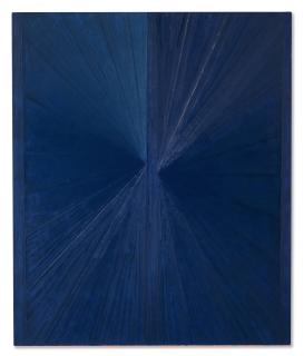 Mark Grotjahn - Untitled (Mag Blue to Mag Blue Donker Butterfly)