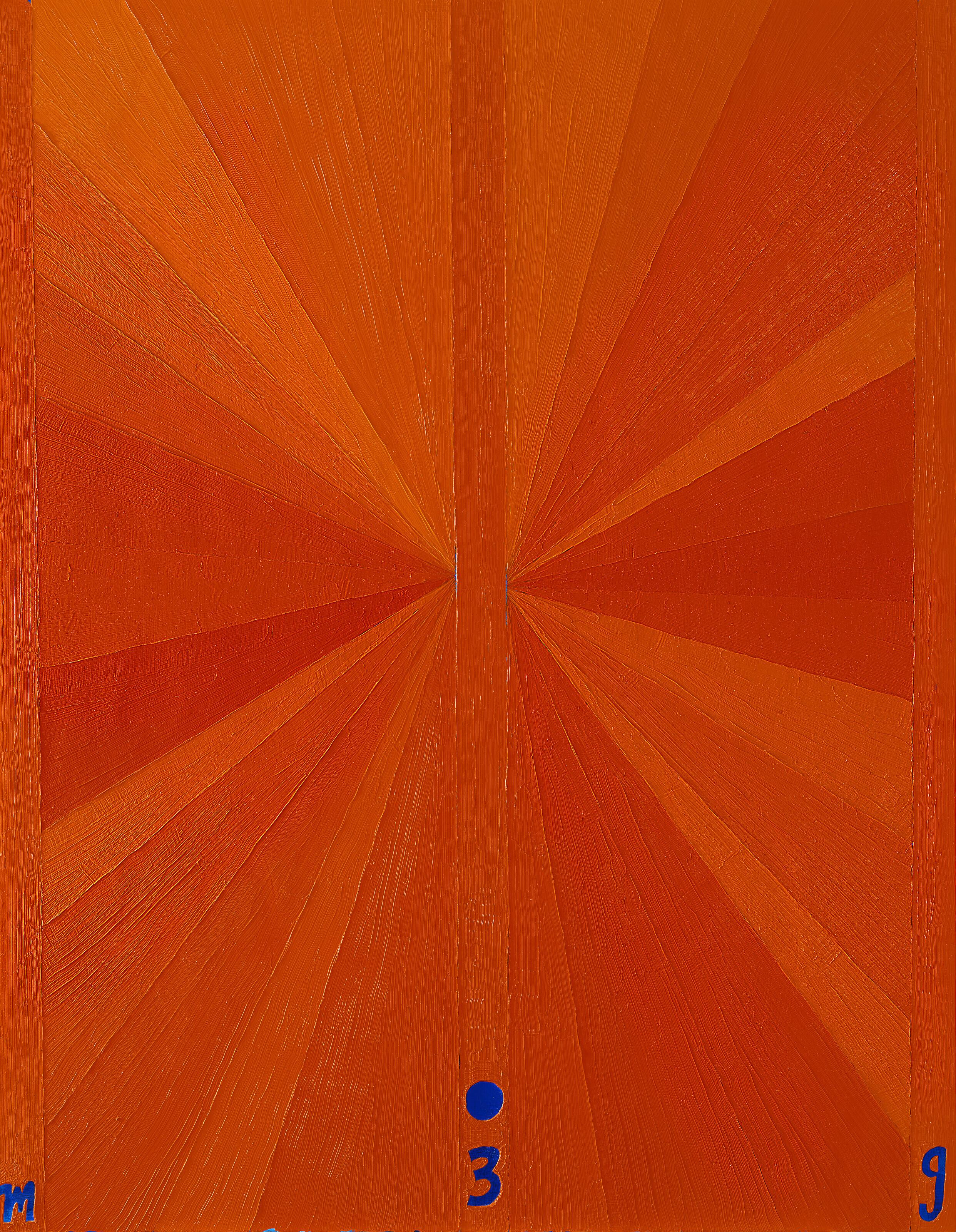 Mark Grotjahn - Untitled (Orange Butterfly Blue MG03) #1