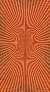 Mark Grotjahn - Untitled (Poppy Red & Yellowed Orange Butterfly 50.94)