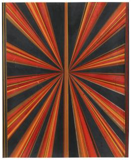Mark Grotjahn - Untitled (Red Orange Brown Black Butterfly 560)