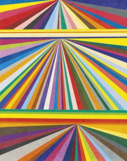 Mark Grotjahn - Untitled (Three-Tiered Perspective)