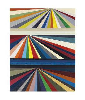 Mark Grotjahn - Untitled (Three-Tiered Perspective)