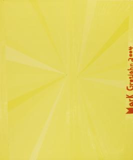 Mark Grotjahn - Untitled (Yellow Butterfly Orange Mark Grotjahn 2004)