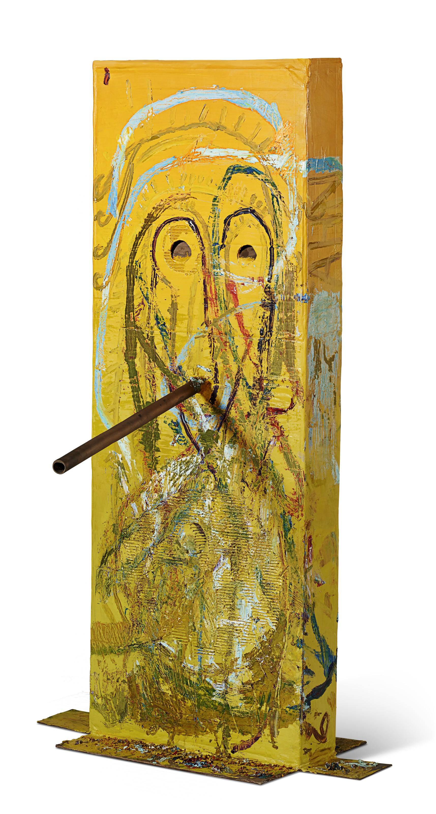 Mark Grotjahn - Untitled (Yellow Cosco VI Mask M40.m)