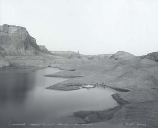 Mark Klett - Campsite Reached by Boat Through Watery Canyons, Lake Powell, 1983