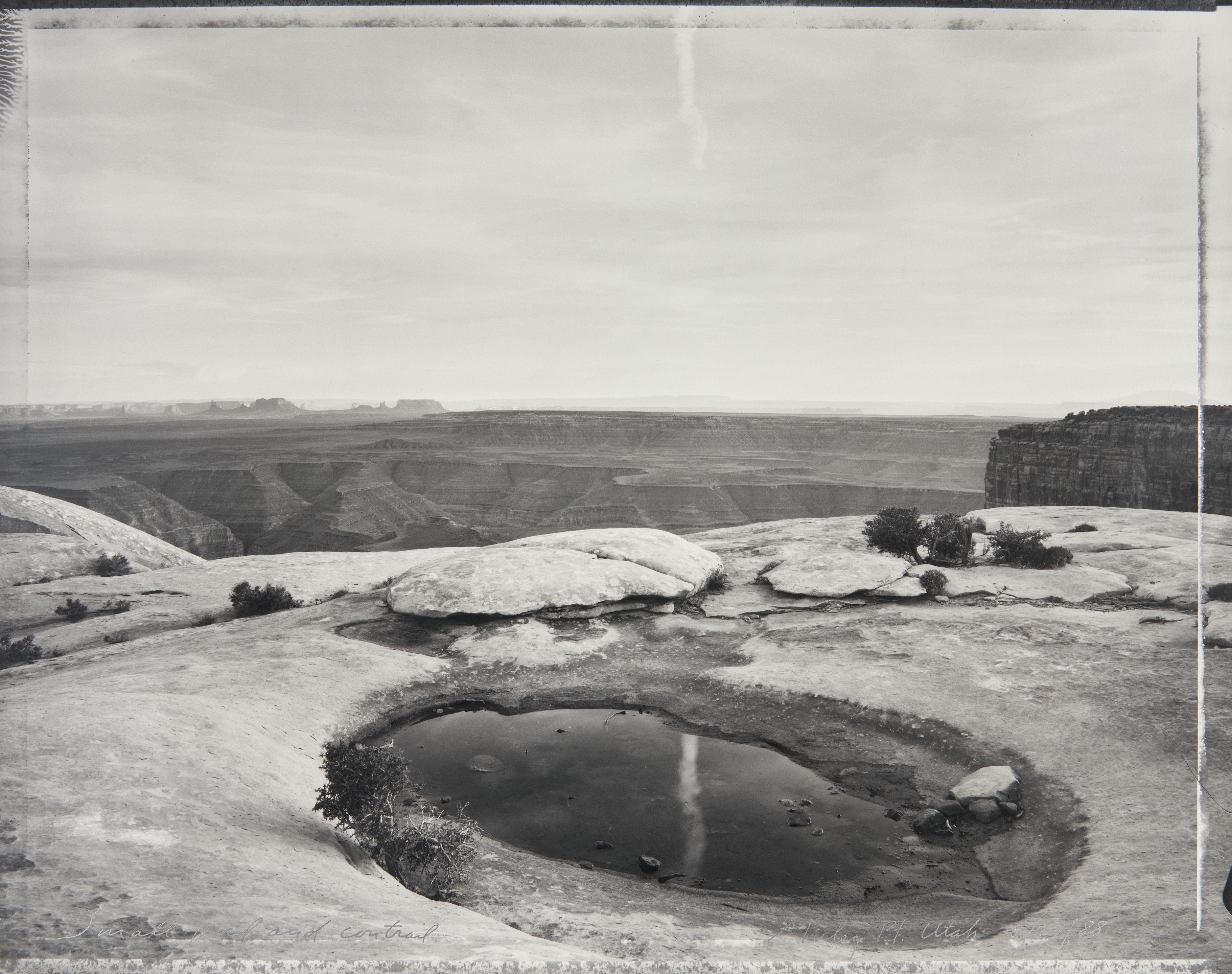 Mark Klett - Small Pool and Contrail, Muley Point Utah