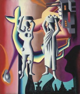 Mark Kostabi - Carry my Handbags to Linstead Market