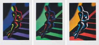 Mark Kostabi - Serie von 3 Lithografien.