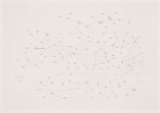 Mark Lombardi - Nugan Hand Bank Sydney Australia c. 1973-80 (3rd Version)