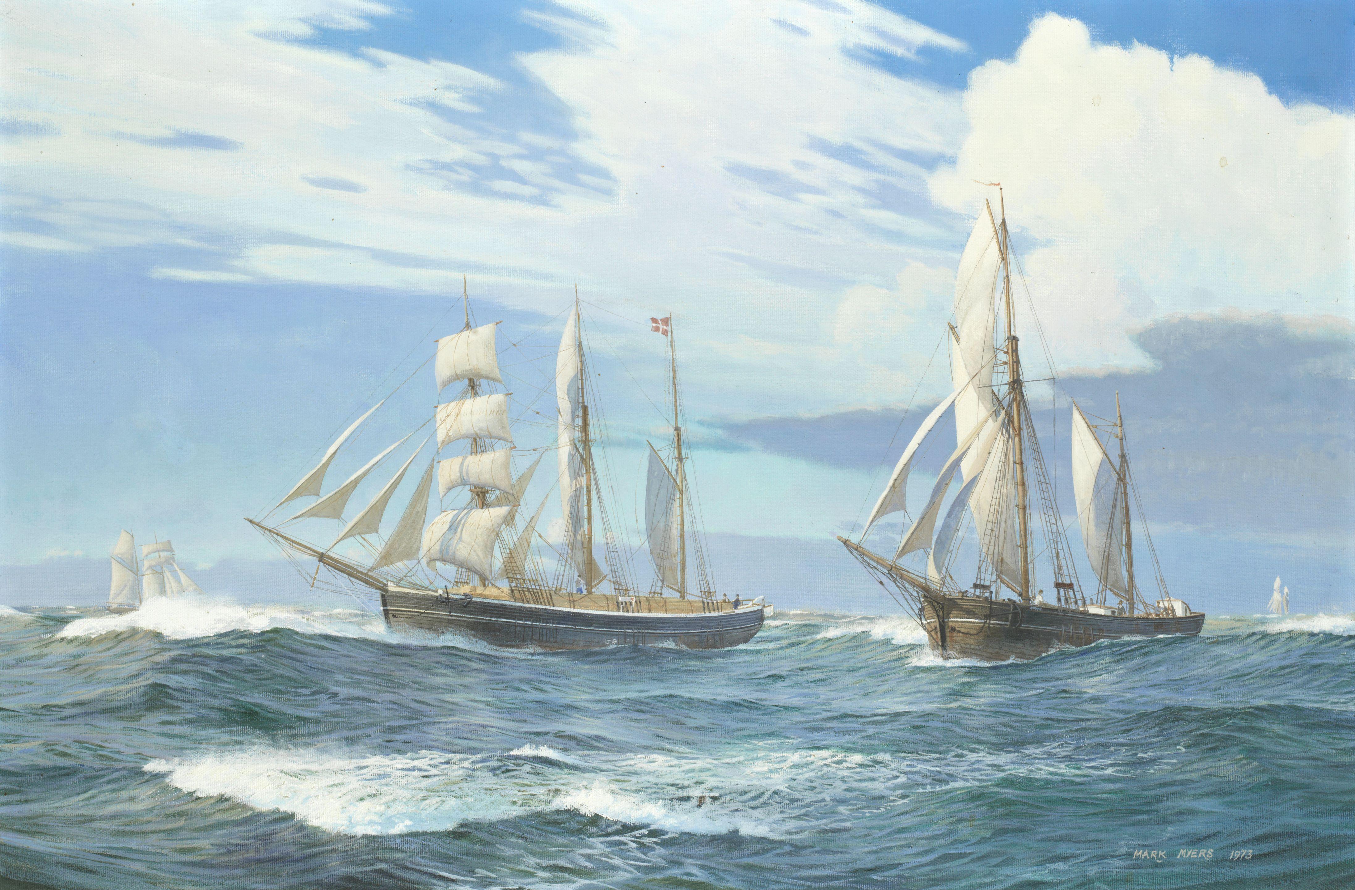 Mark Richard Myers - Sailing Vessels In Open Water
