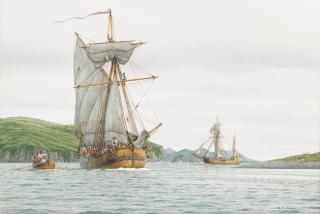 Mark Richard Myers - Shelikhov\'s Ships Enter Three Saints Harbour