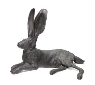 Mark Rossi - Black-tailed Jackrabbit (Lepus californicus Pose #1, Lying down)