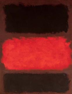 Mark Rothko - Untitled (Black, Red, Black on Brown)