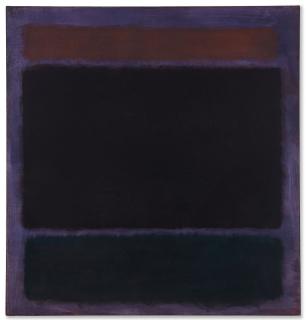 Mark Rothko - Untitled (Rust, Blacks on Plum)