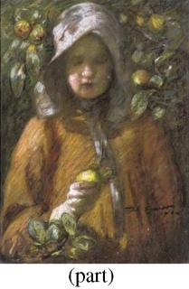 Mark Senior - The apple picker; and Gathering flowers