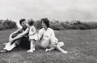 Mark Shaw - Senator John F. Kennedy with Jackie and Caroline, Hyannis Port