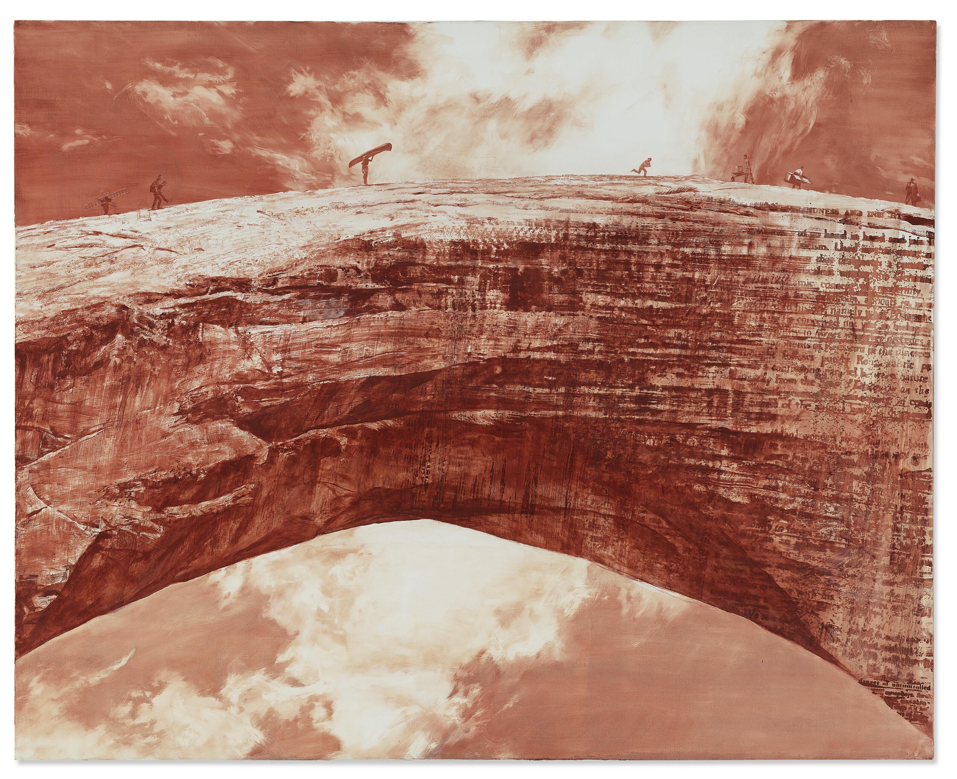 Mark Tansey - Bridge Over the Cartesian Gap