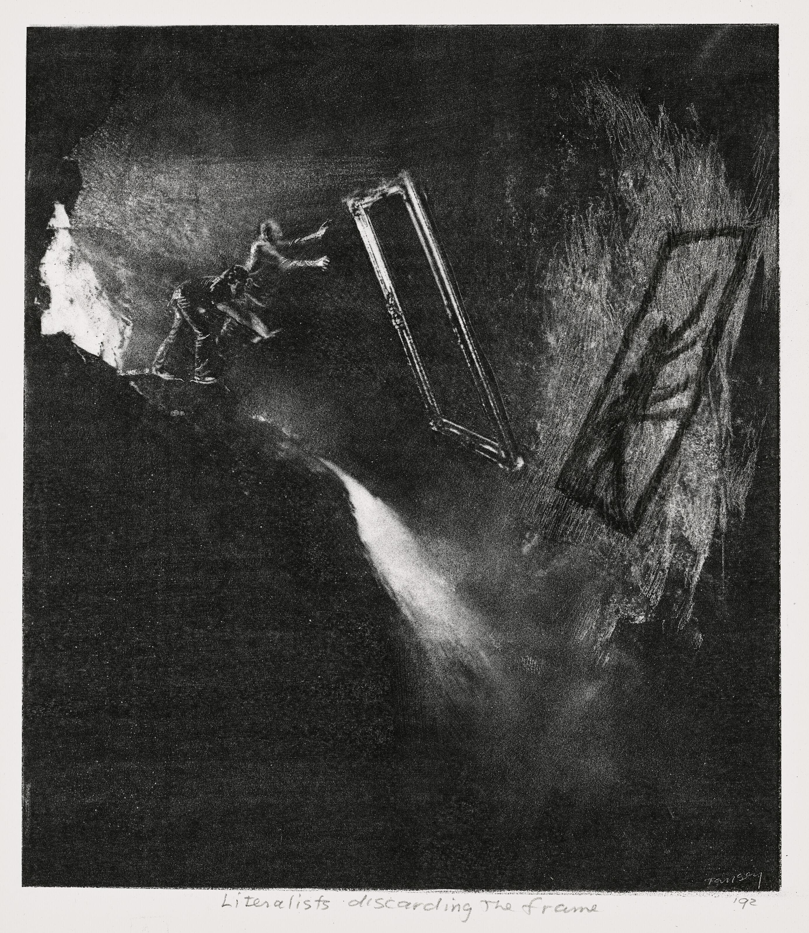 Mark Tansey - Literalists Discarding the Frame