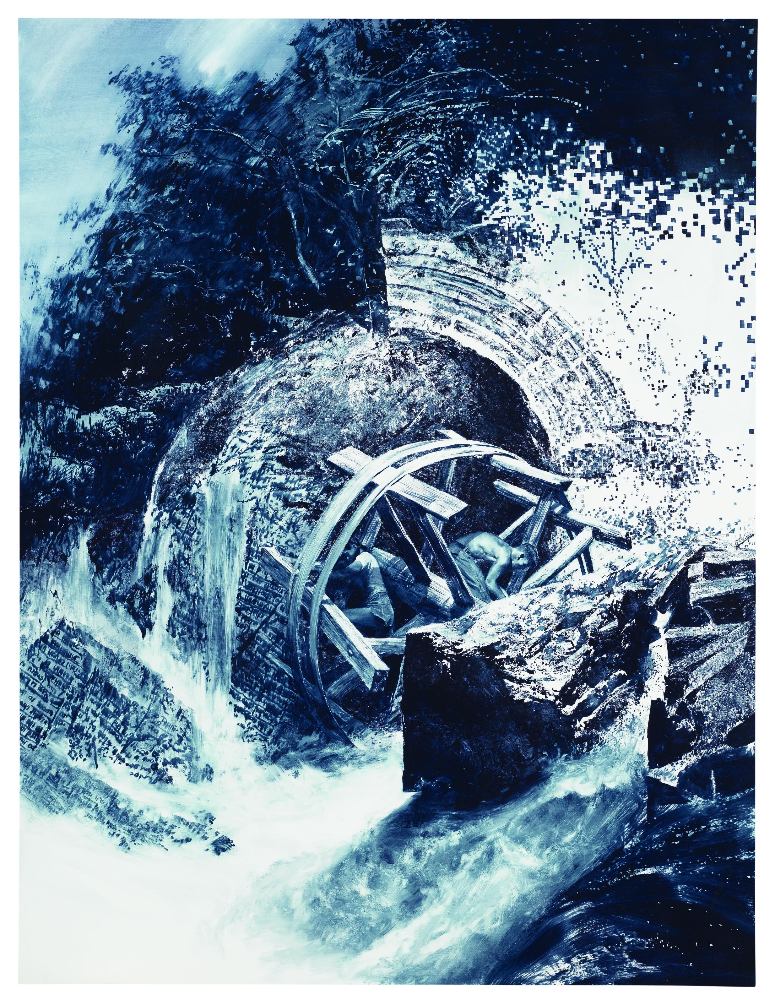 Mark Tansey - Repairing The Wheel
