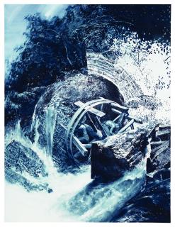 Mark Tansey - Repairing The Wheel