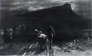 Mark Tansey - Study For The Shades of Mont Saint Victoire