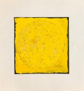 Mark Tobey - Ohne Titel (gelbes Quadrat)