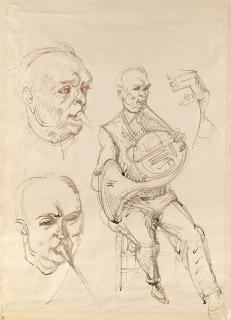 Mark Tobey - Senza titolo (Studies for Hornblower)