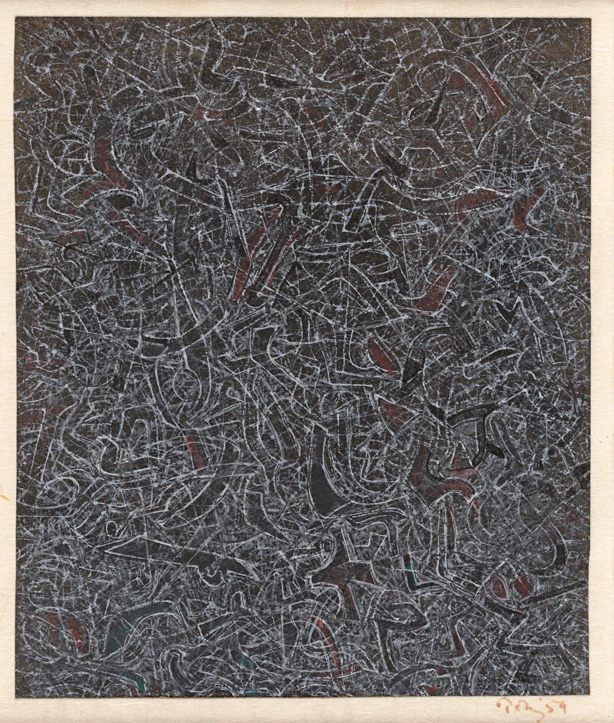 Mark Tobey - Space Script (Dark and Light)