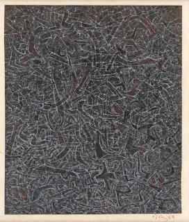 Mark Tobey - Space Script (Dark and Light)