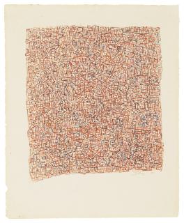 Mark Tobey - Traffic in Orange and Blue