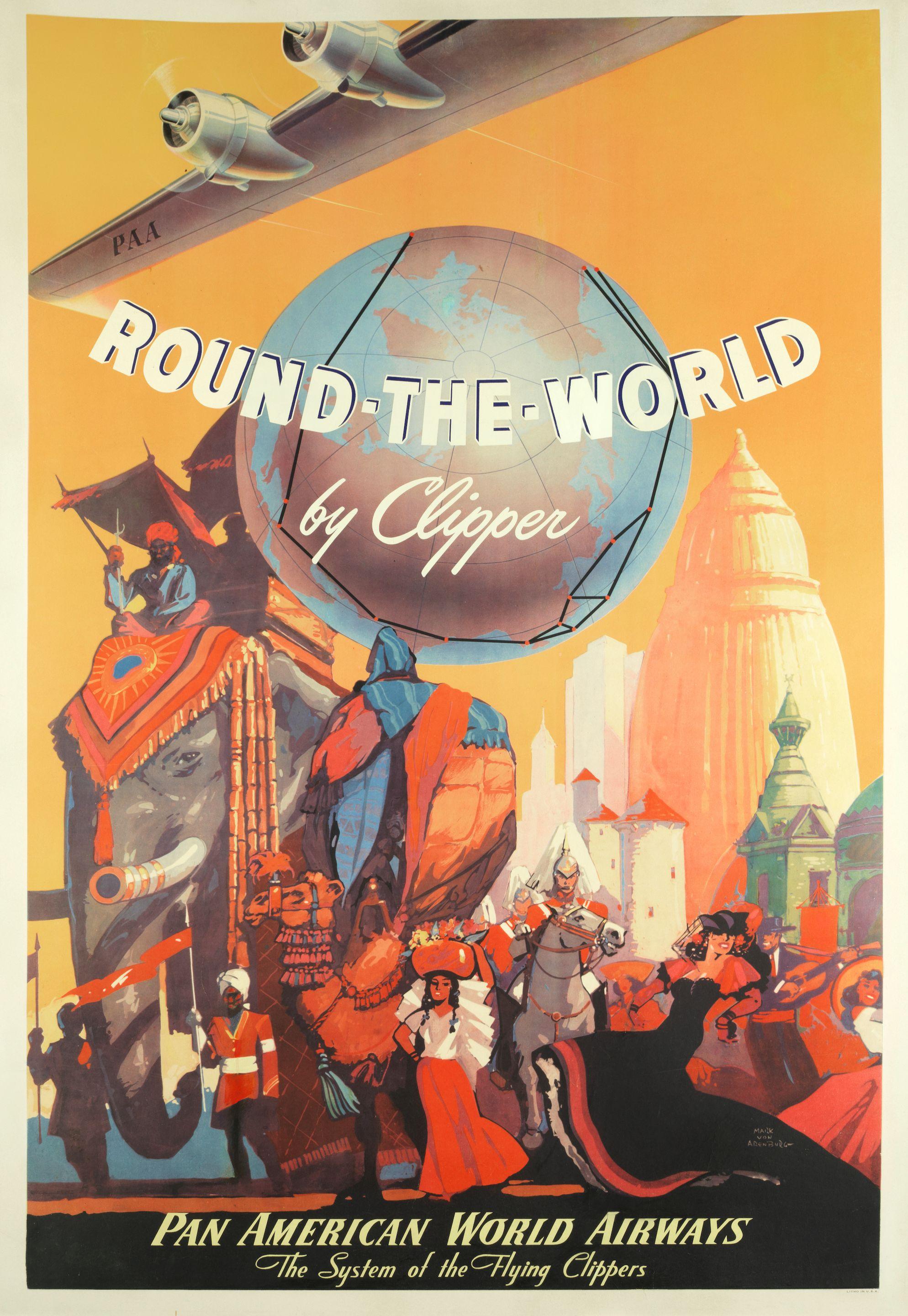 Mark Von Arenburg - Round-The-World By Clipper, Pan American World Airways.