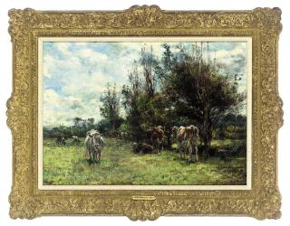 Mark William Fisher, R.A. - Cattle grazing