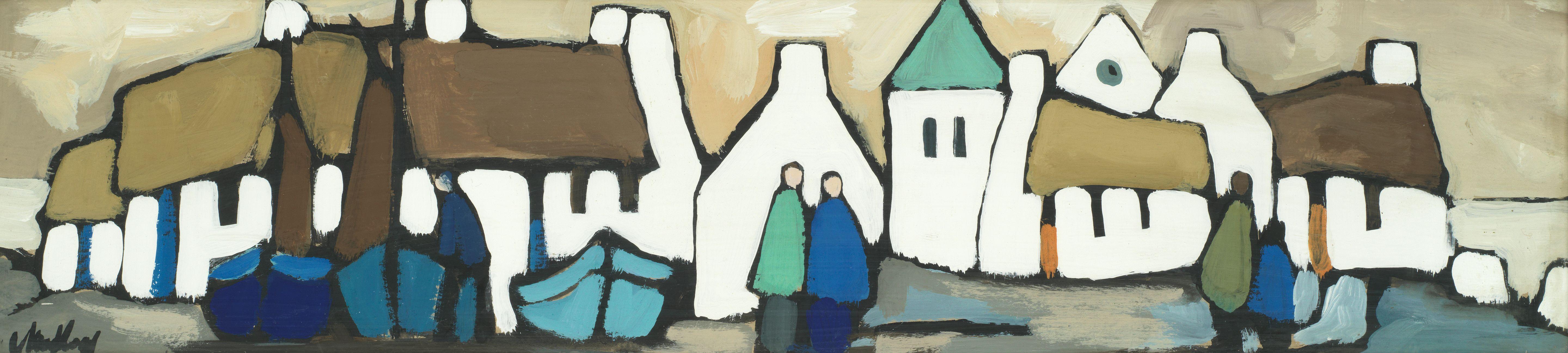 Markey Robinson - Landscape with White Houses