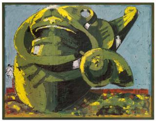 Markus Lüpertz - Arrangement für eine Mütze I- dithyrambisch (Arrangement for a Cap I- dithyrambic)