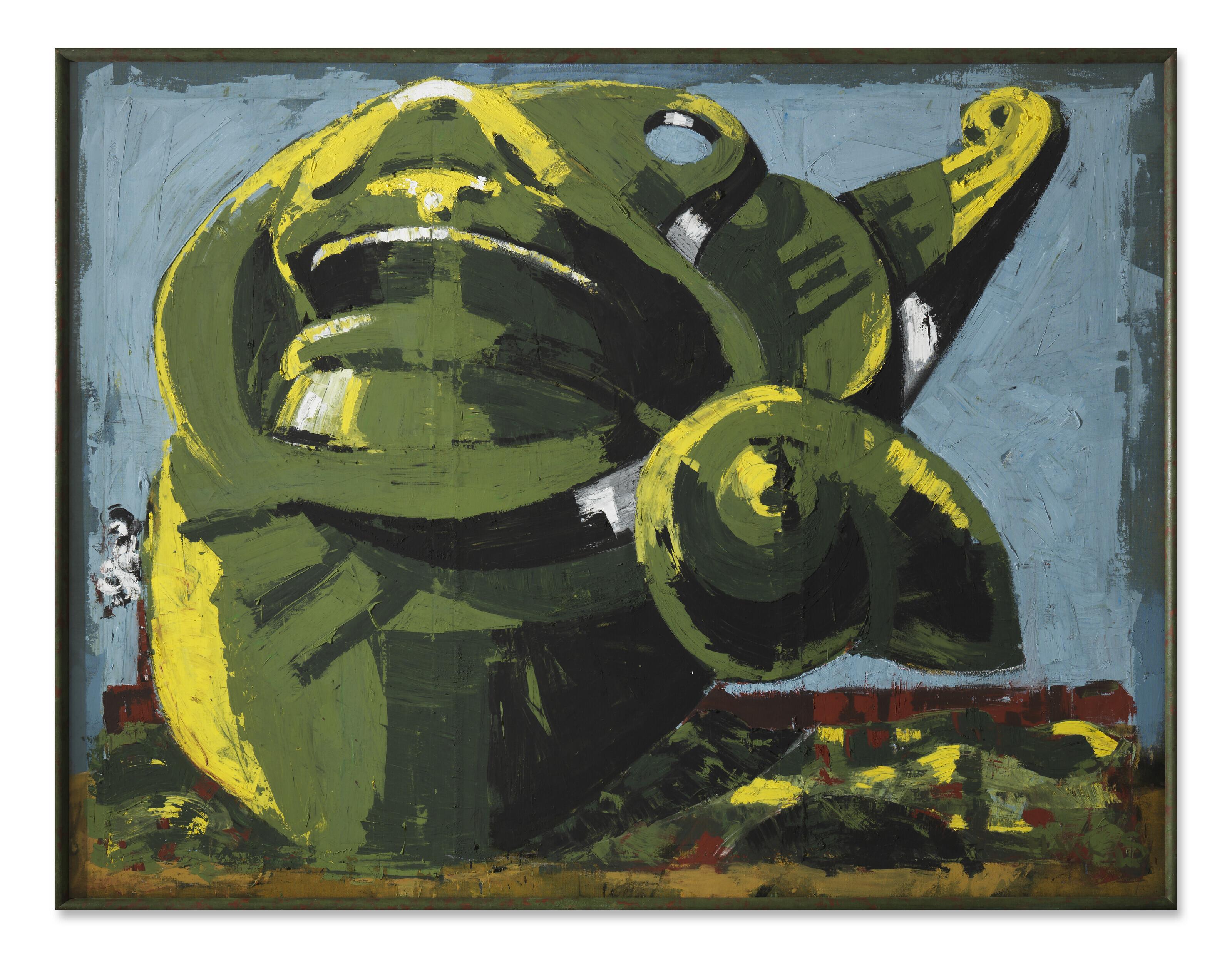 Markus Lüpertz - Arrangement für eine Mütze II- dithyrambisch (Arrangement for a Cap II- dithyrambic)